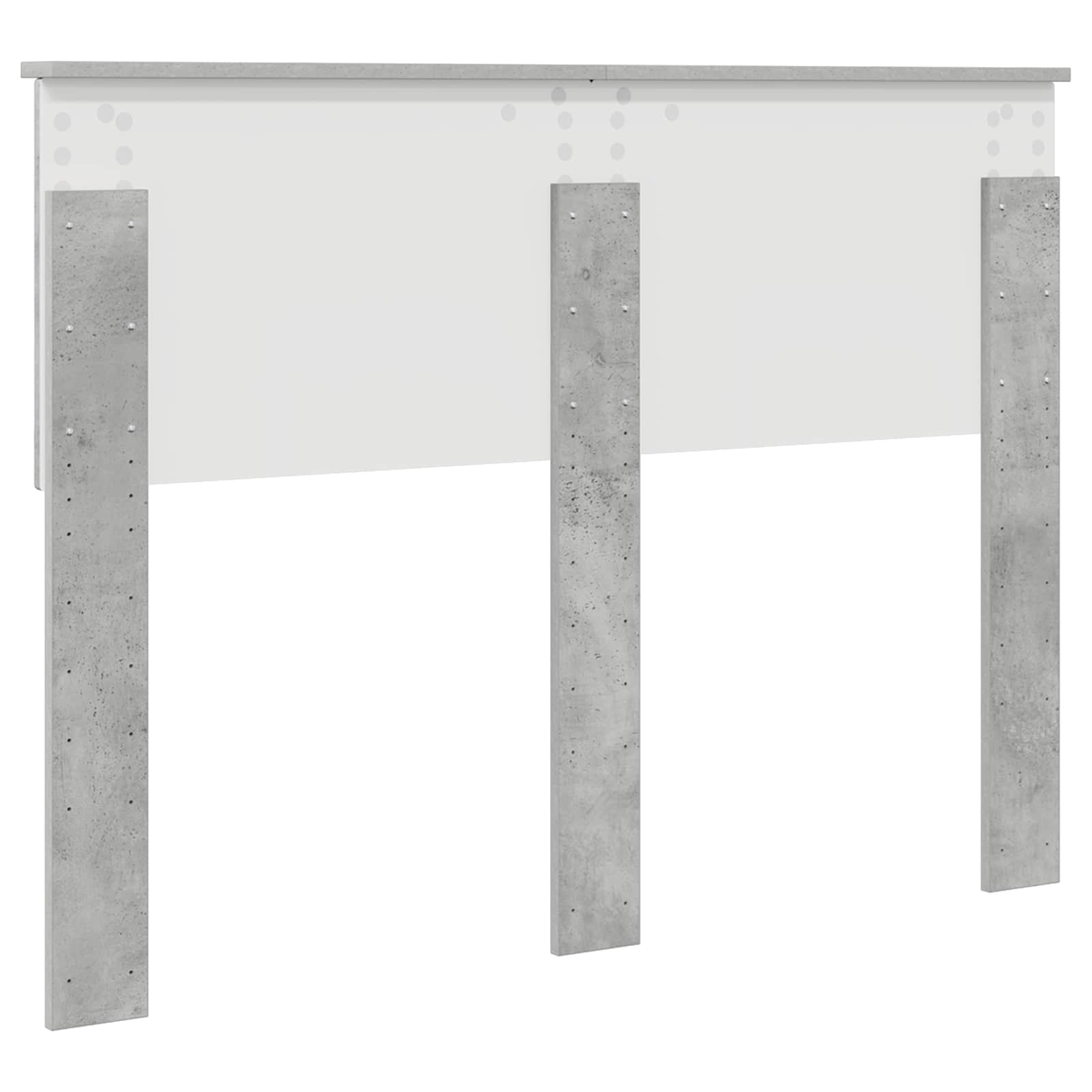 Kopfteil Betongrau Holzwerkstoff