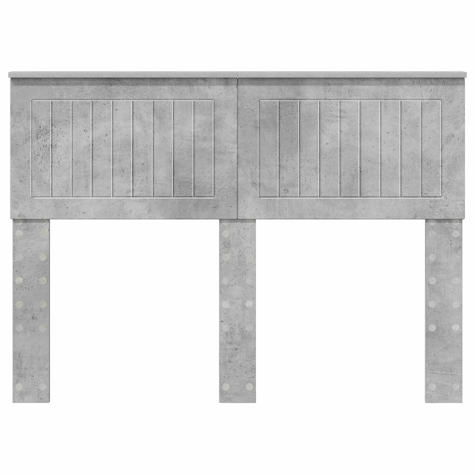 Kopfteil Betongrau Holzwerkstoff