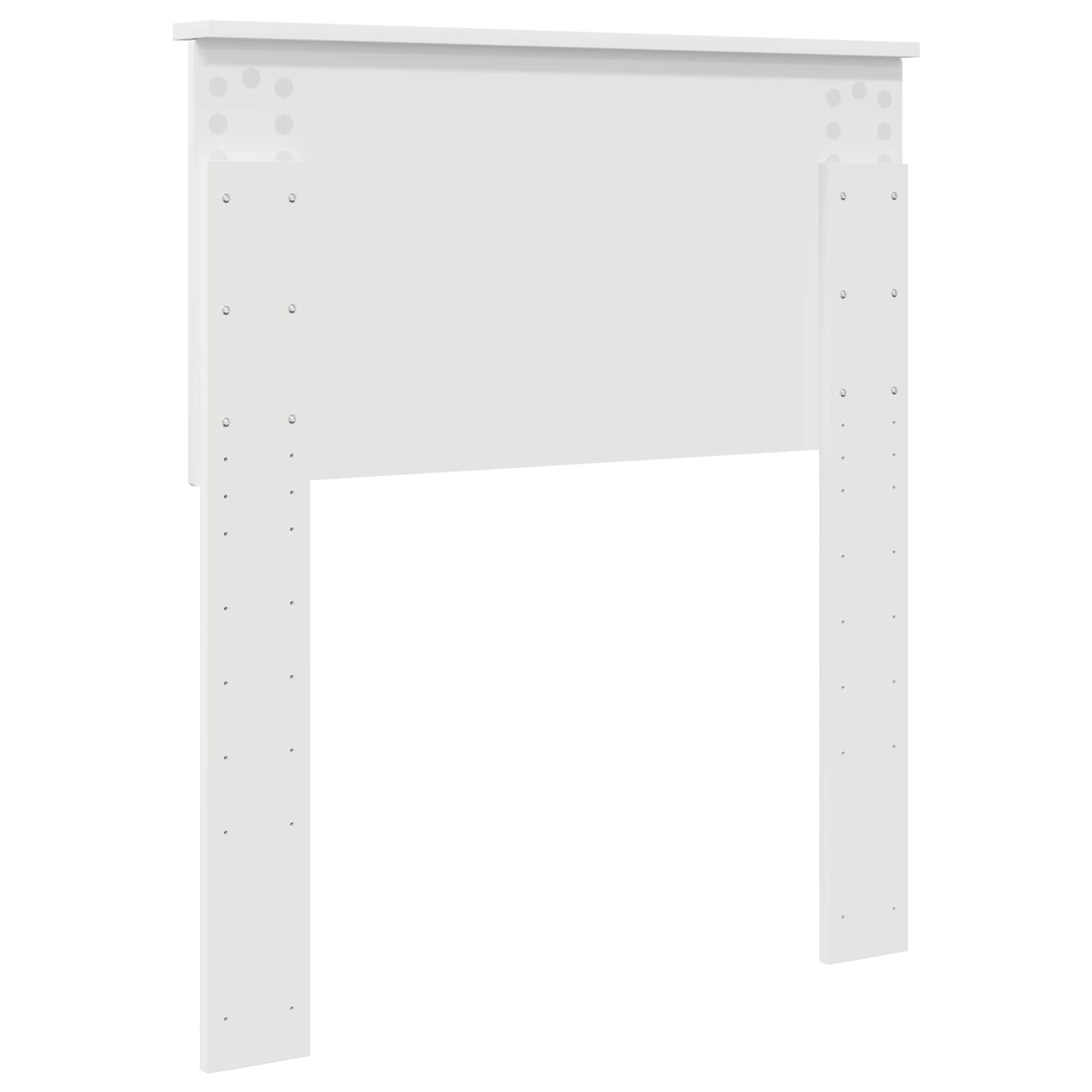 Kopfteil Weiß Holzwerkstoff