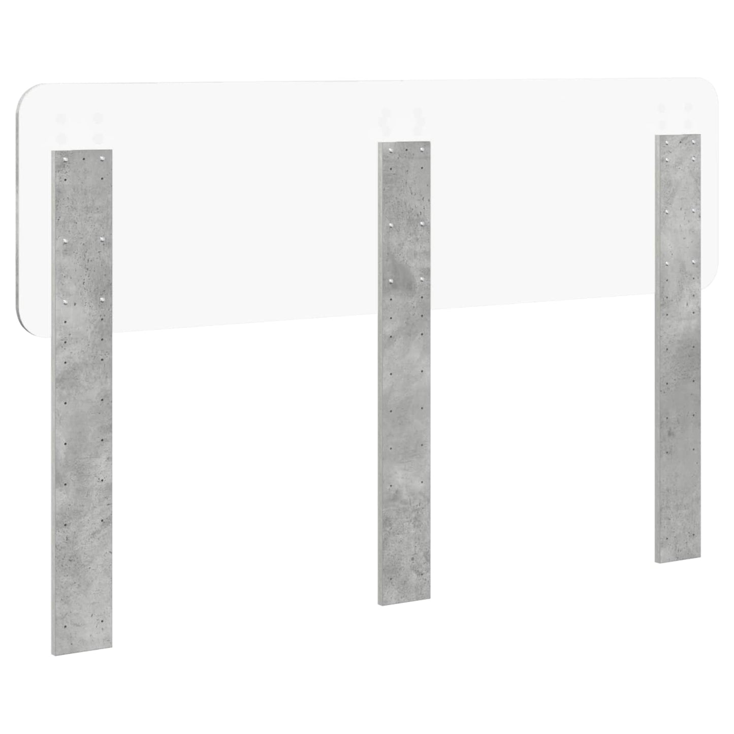 Kopfteil Betongrau Holzwerkstoff