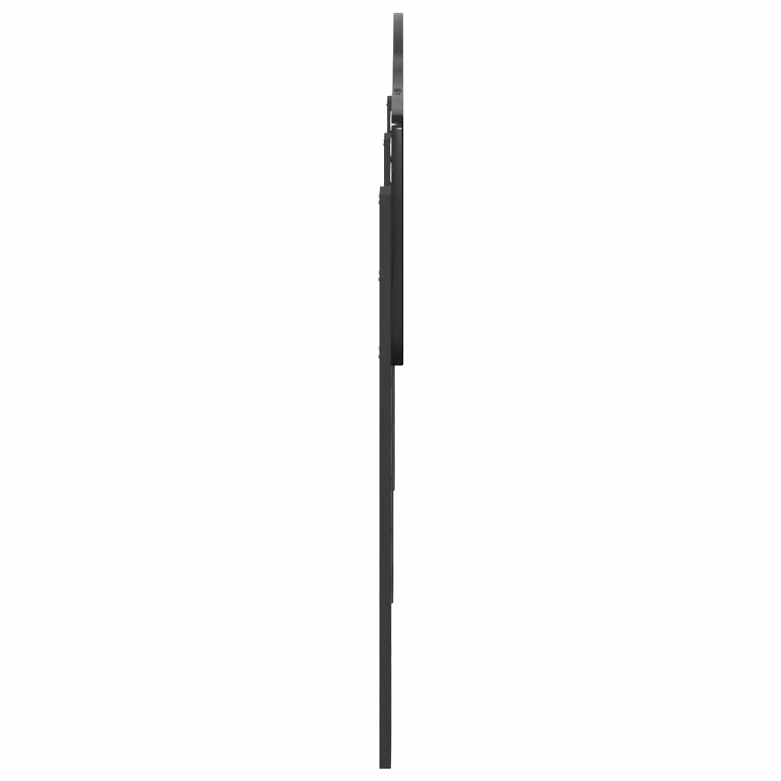 Kopfteil Schwarz Eichen-Optik Holzwerkstoff
