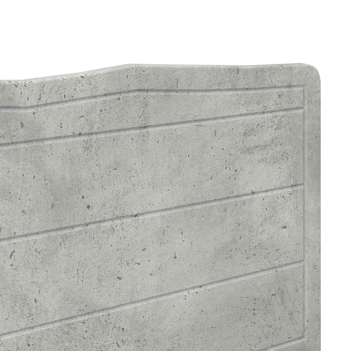 Kopfteil Beton Grau Holzwerkstoff