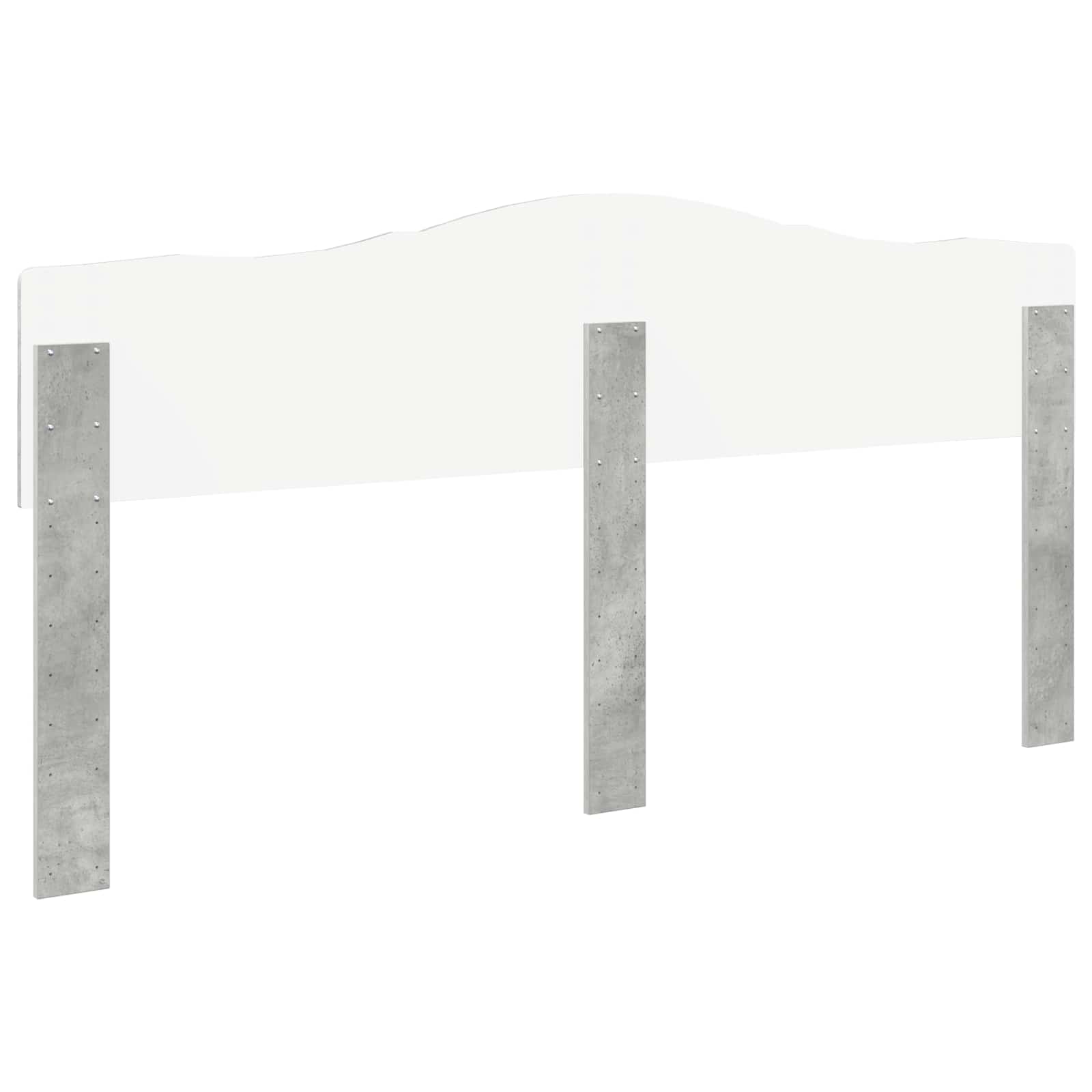 Kopfteil Beton Grau Holzwerkstoff