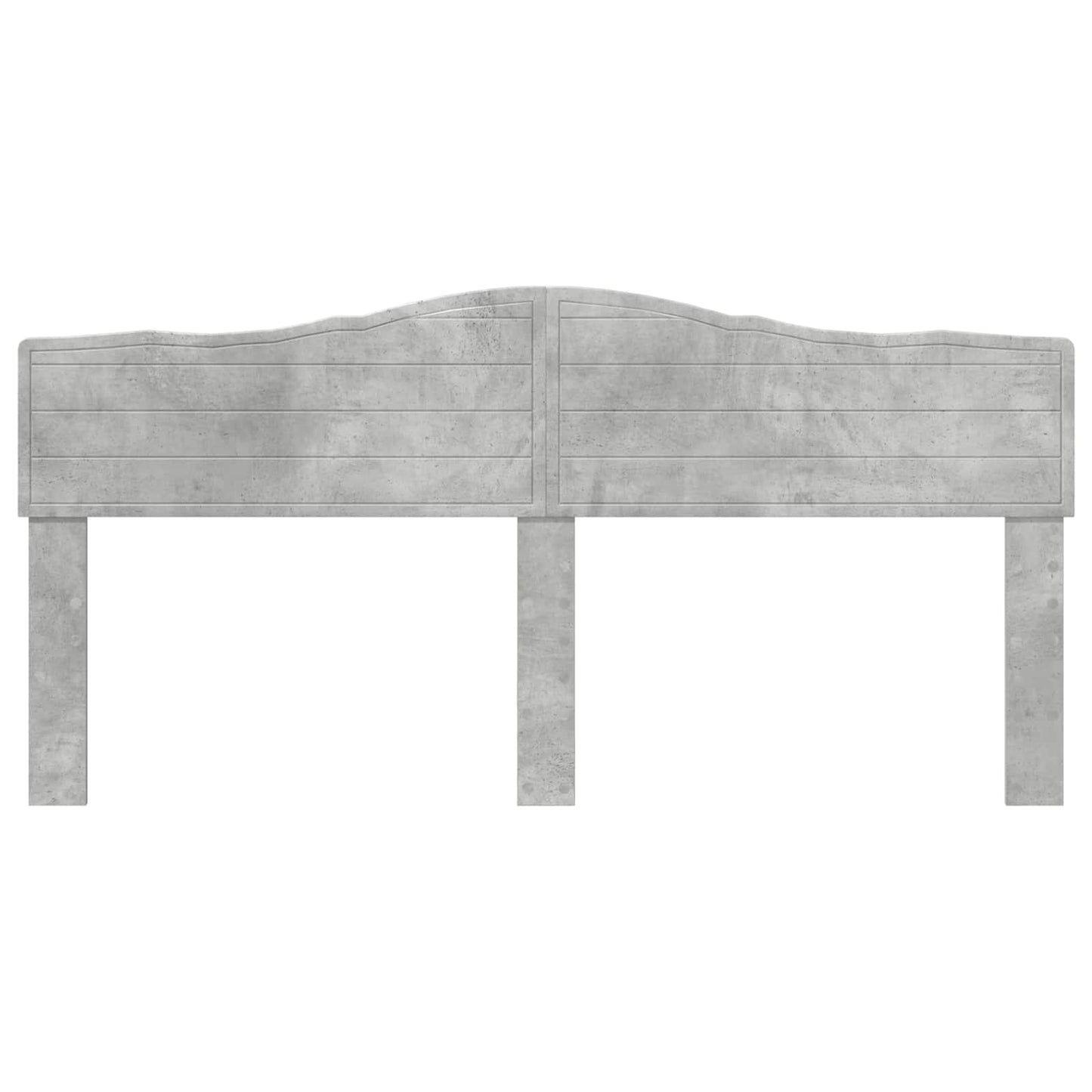 Kopfteil Beton Grau Holzwerkstoff