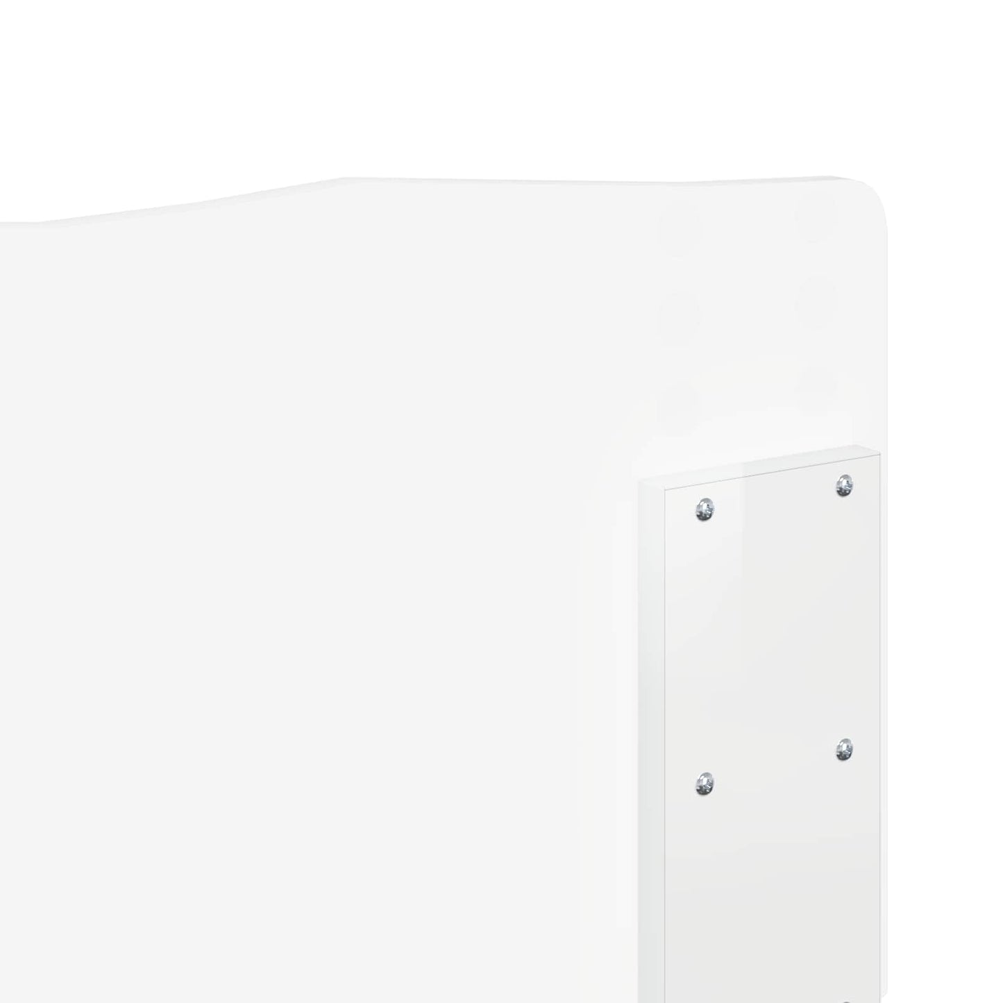 Kopfteil Glänzend Weiß Holzwerkstoff