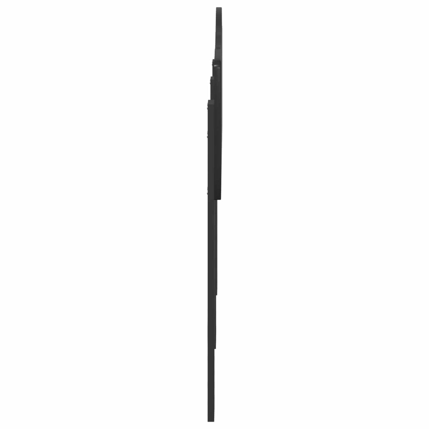 Kopfteil Schwarz Eichen-Optik Holzwerkstoff