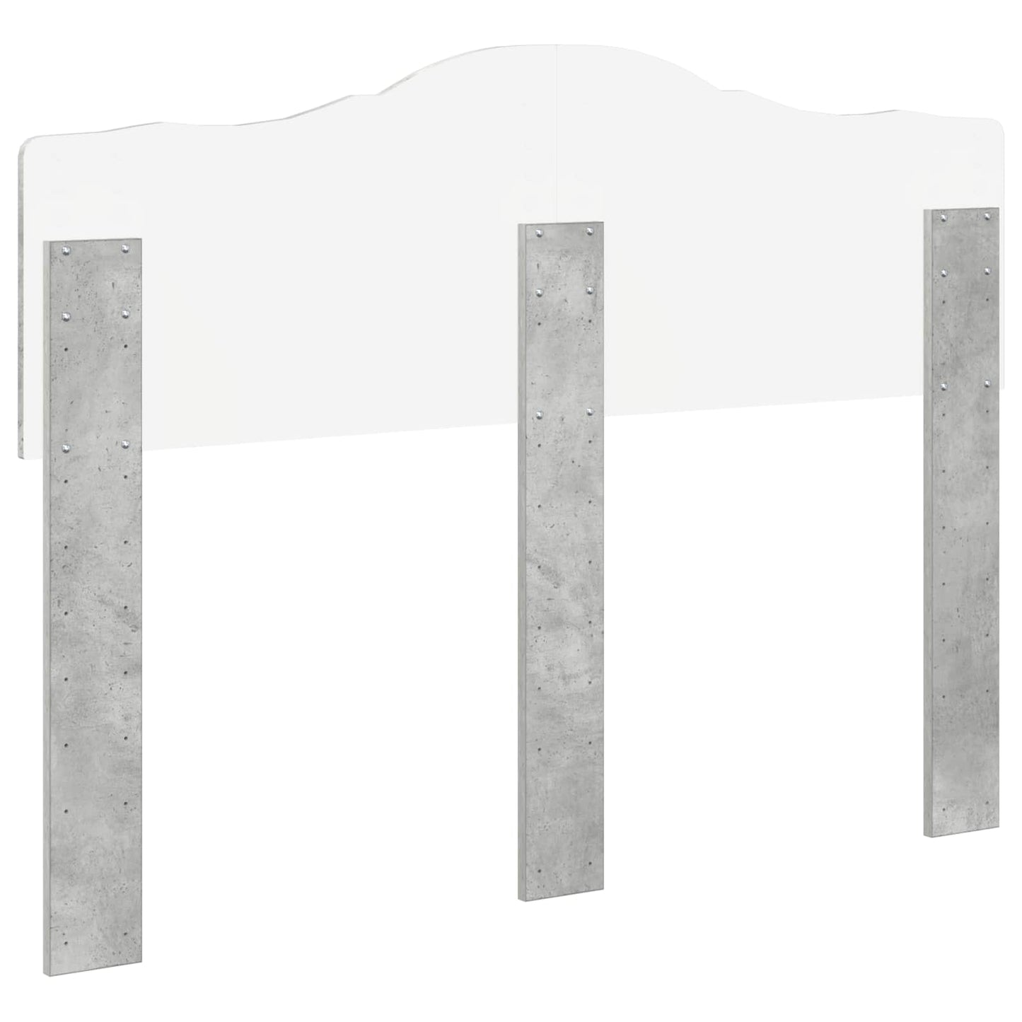 Kopfteil Beton Grau Holzwerkstoff