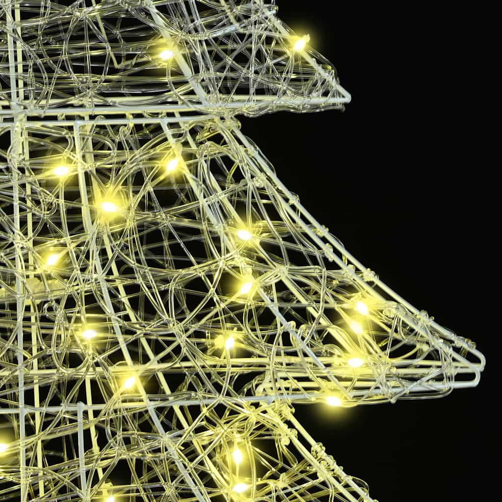 Weihnachtsbaum 100 LEDs Warmweiß 120 cm Acryl
