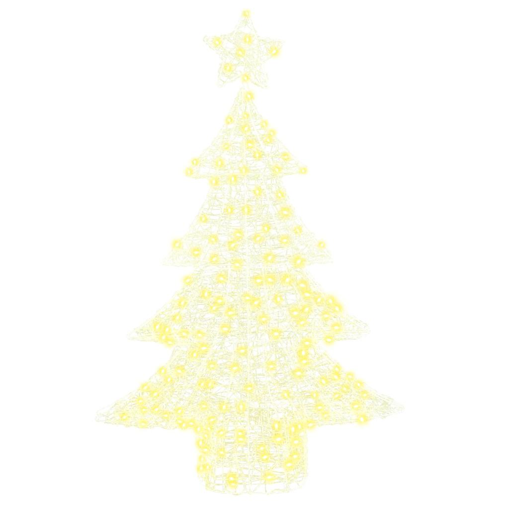 Weihnachtsbaum 100 LEDs Warmweiß 120 cm Acryl