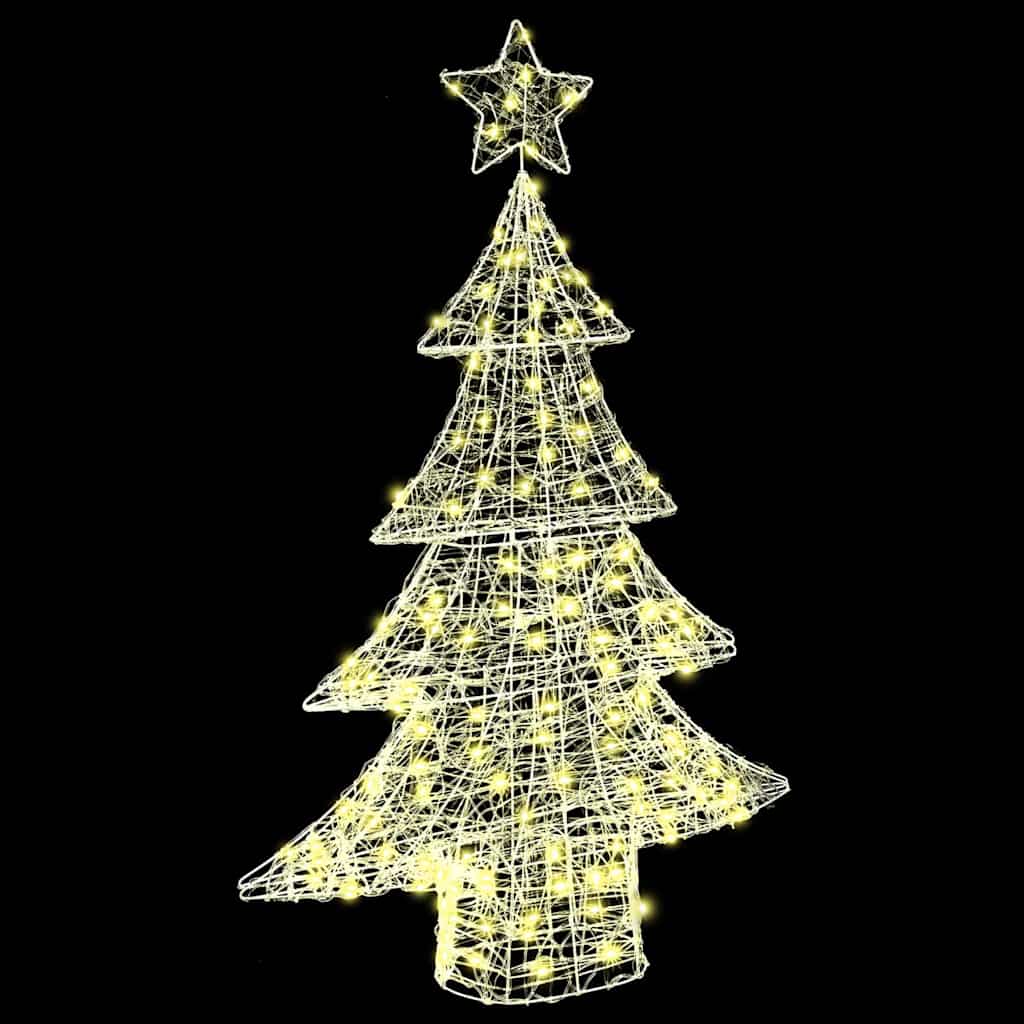 Weihnachtsbaum 100 LEDs Warmweiß 120 cm Acryl