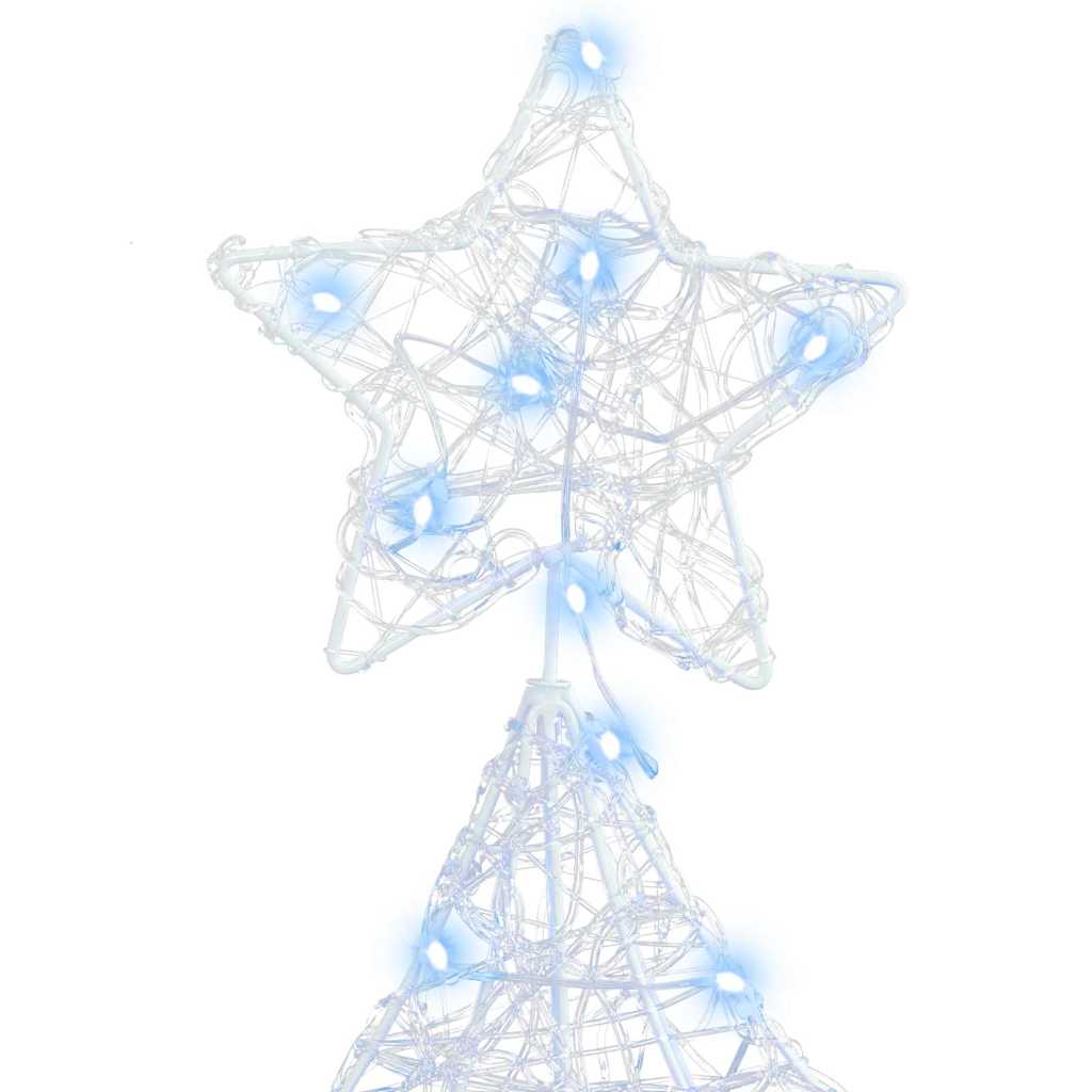 Weihnachtsbaum 100 LEDs Kaltweiß 120 cm Acryl