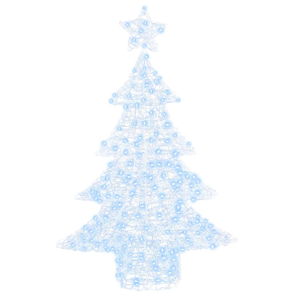 Weihnachtsbaum 100 LEDs Kaltweiß 120 cm Acryl