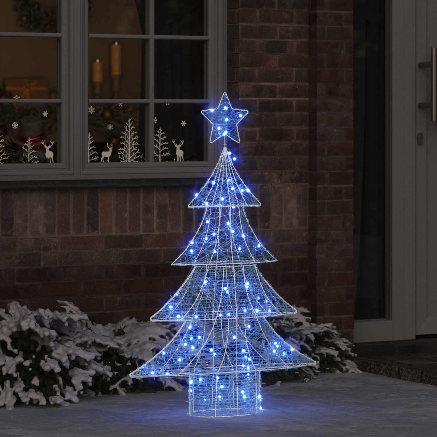 Weihnachtsbaum 100 LEDs Blau 120 cm Acryl