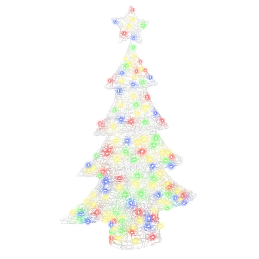 Weihnachtsbaum 100 LEDs Mehrfarbig 120 cm Acryl