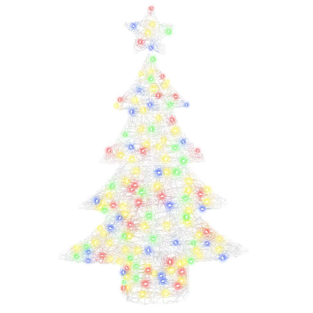 Weihnachtsbaum 100 LEDs Mehrfarbig 120 cm Acryl