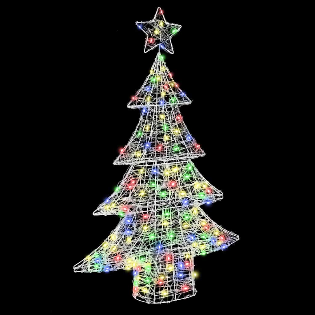 Weihnachtsbaum 100 LEDs Mehrfarbig 120 cm Acryl