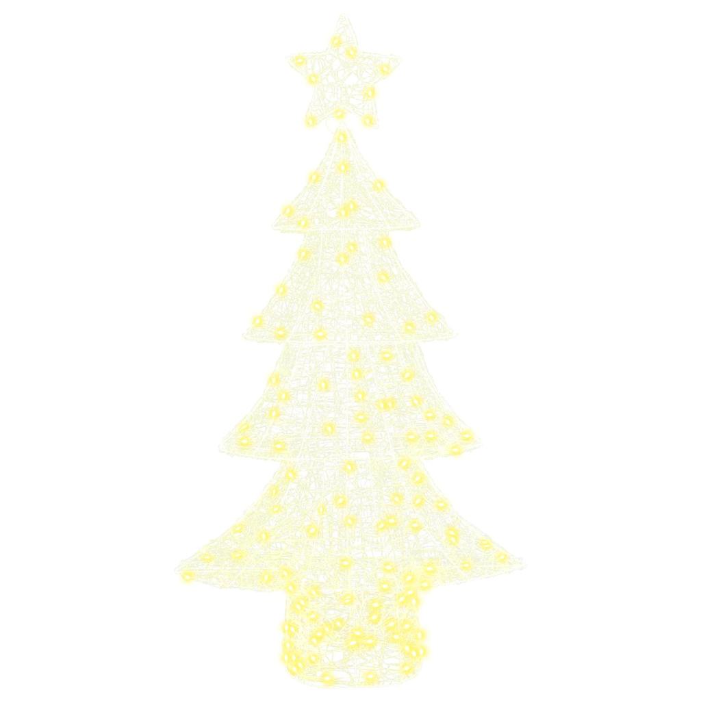 Weihnachtsbaum 160 LEDs Warmweiß 150 cm Acryl