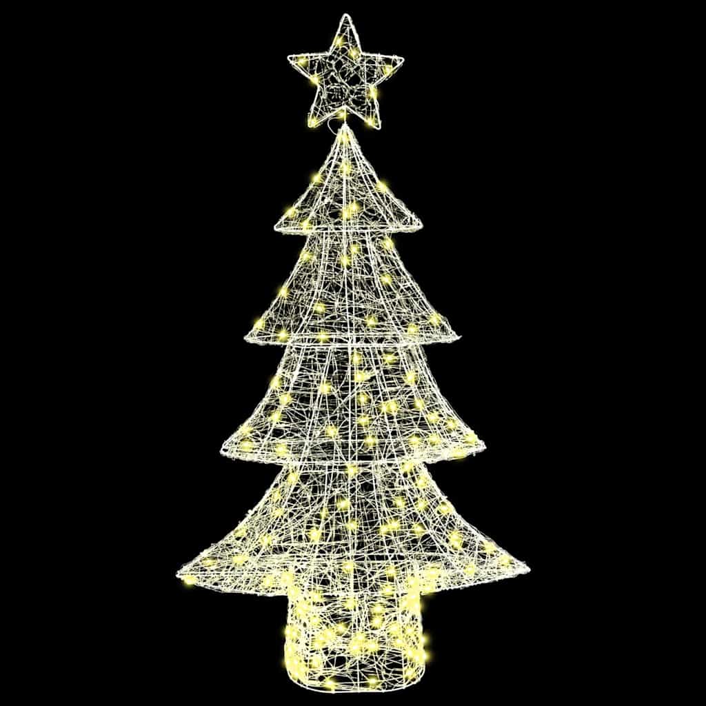 Weihnachtsbaum 160 LEDs Warmweiß 150 cm Acryl
