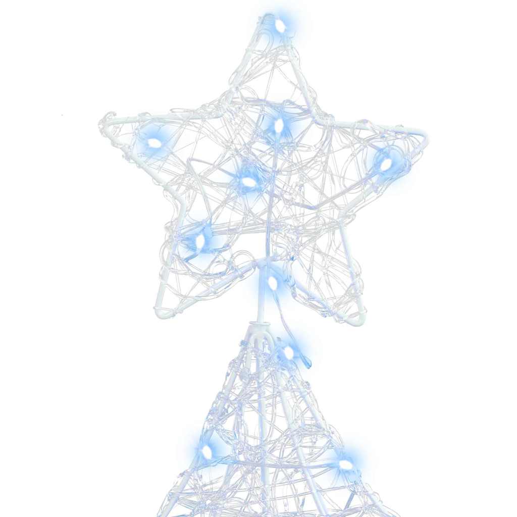 Weihnachtsbaum 160 LEDs Kaltweiß 150 cm Acryl