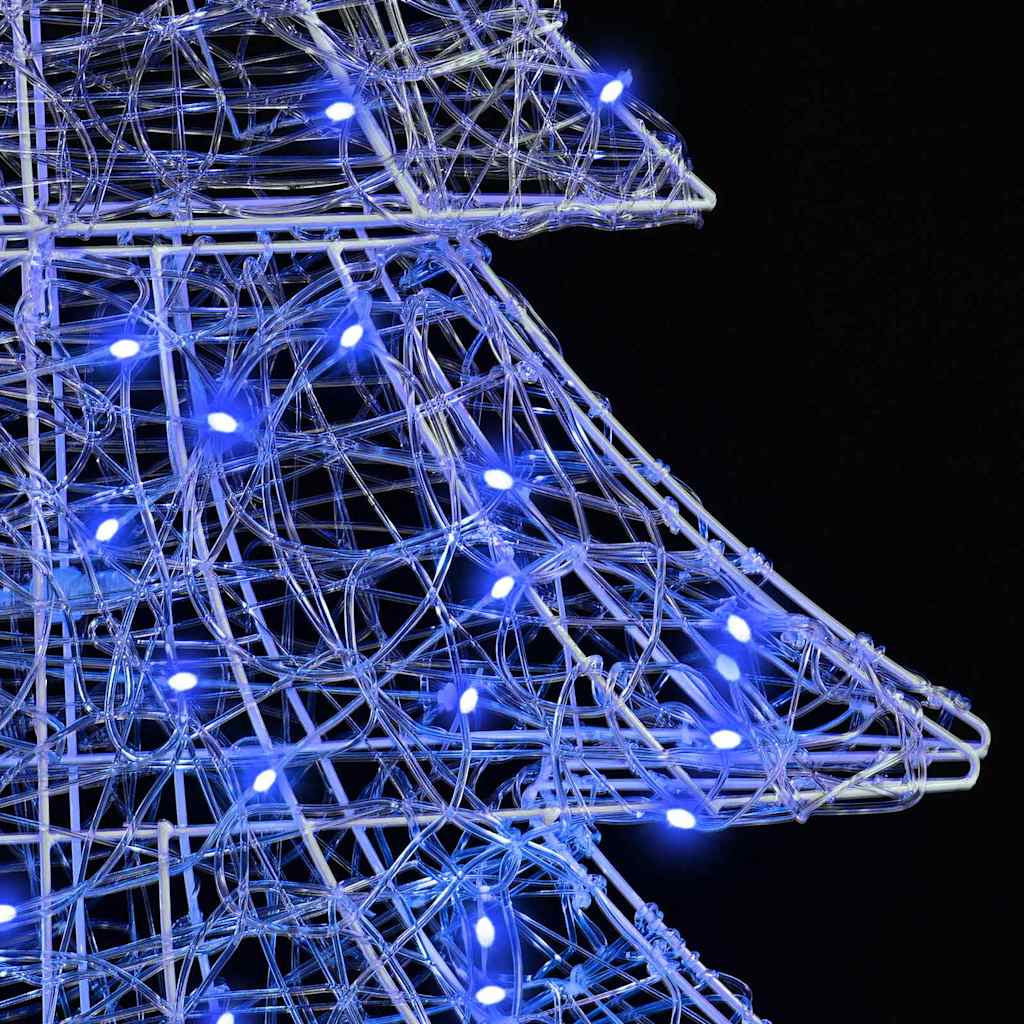 Weihnachtsbaum 160 LEDs Blau 150 cm Acryl