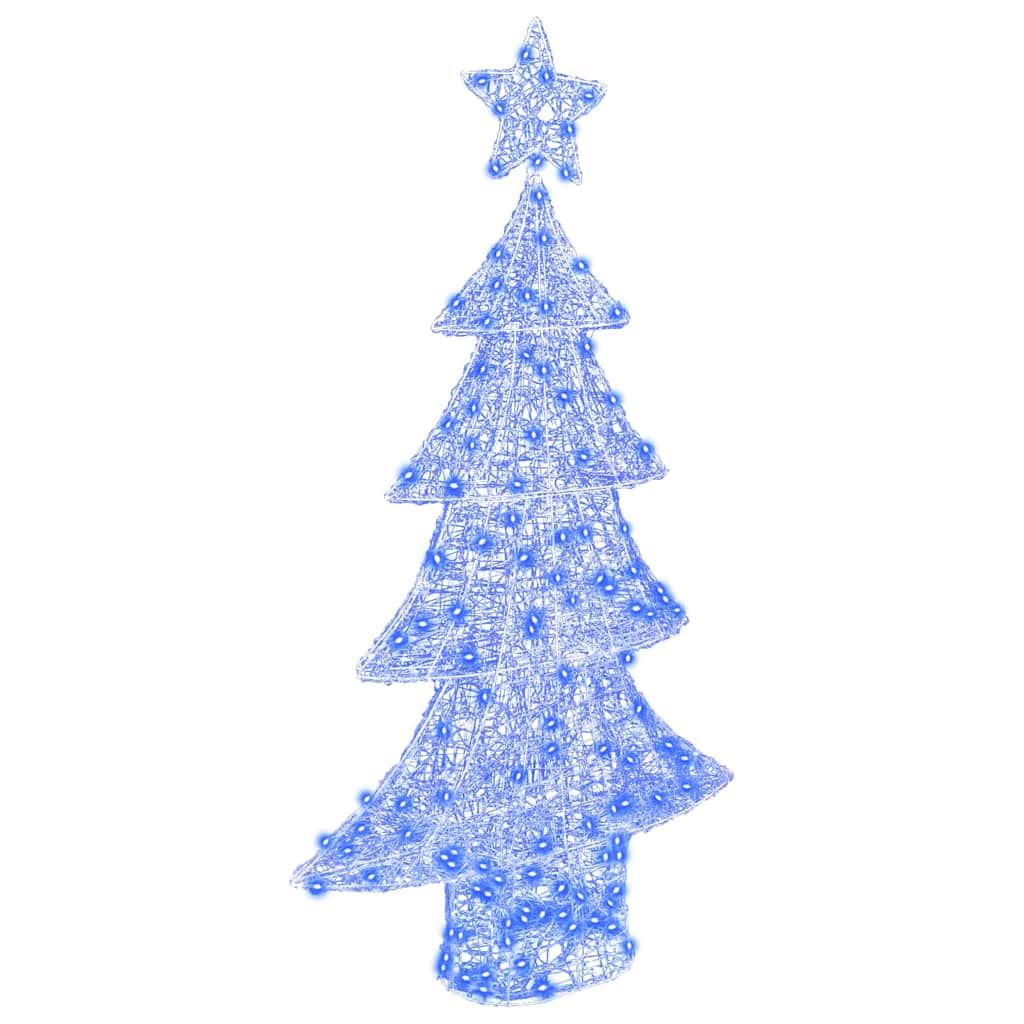 Weihnachtsbaum 160 LEDs Blau 150 cm Acryl