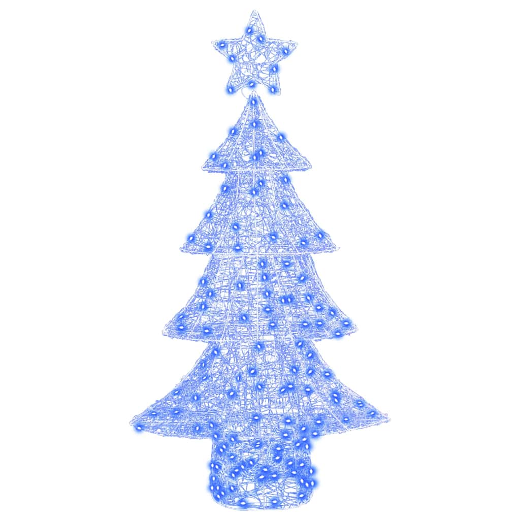 Weihnachtsbaum 160 LEDs Blau 150 cm Acryl