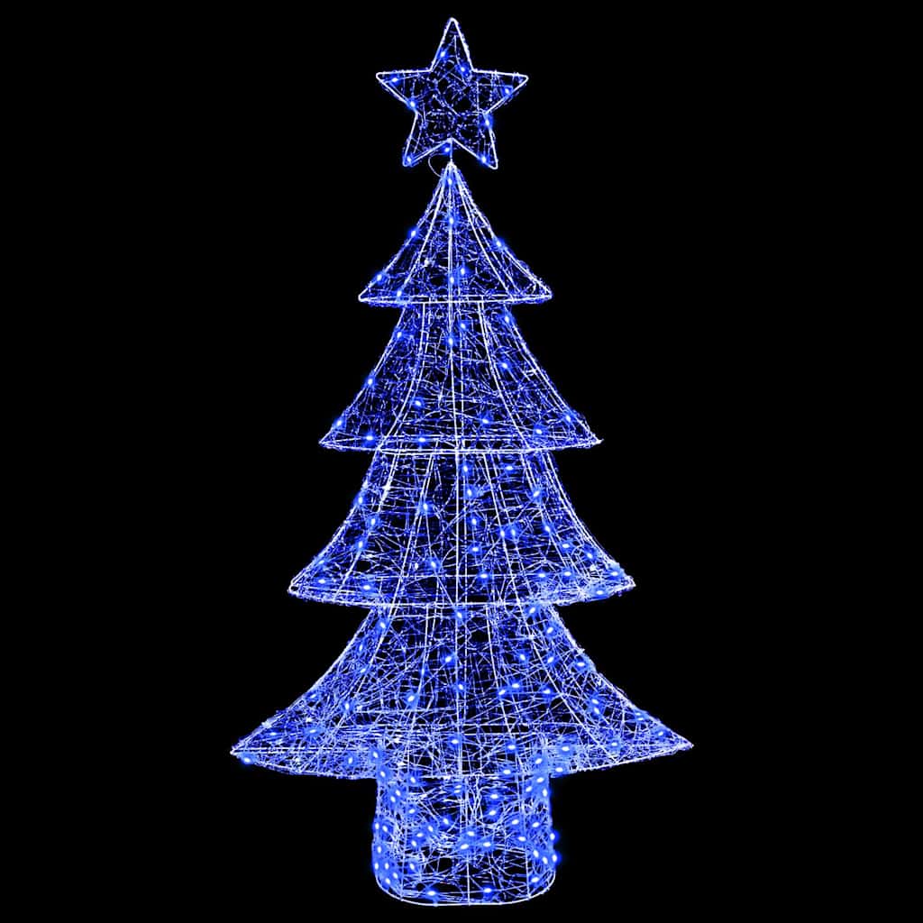 Weihnachtsbaum 160 LEDs Blau 150 cm Acryl