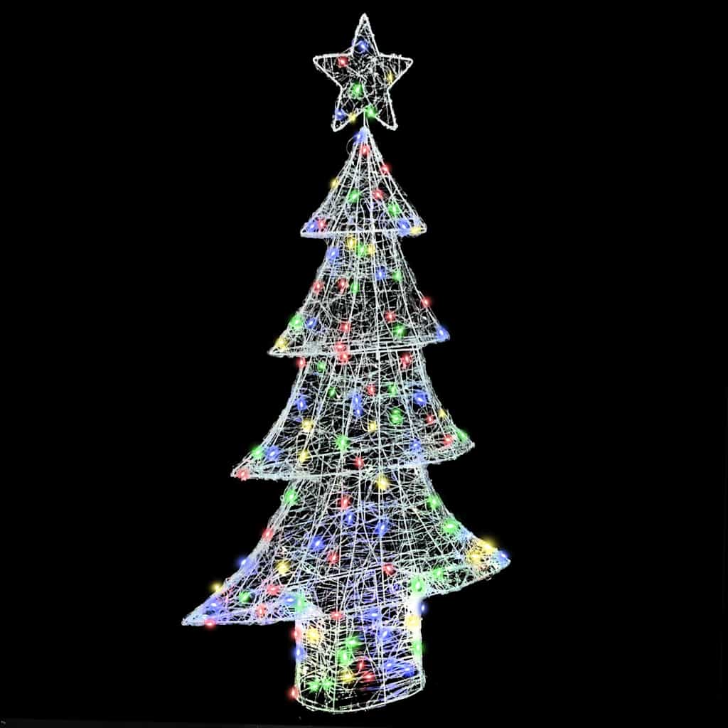 Weihnachtsbaum 160 LEDs Mehrfarbig 150 cm Acryl