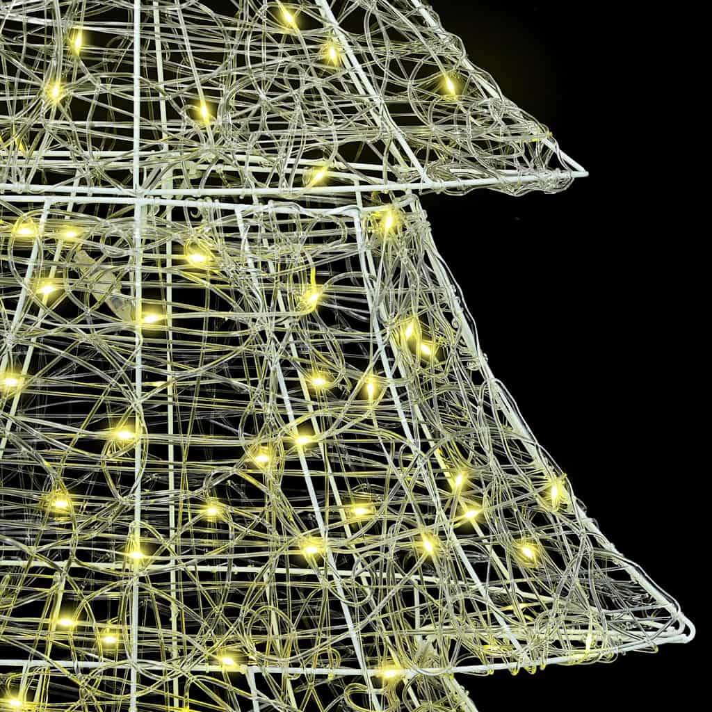 Weihnachtsbaum 240 LEDs Warmweiß 150 cm Acryl