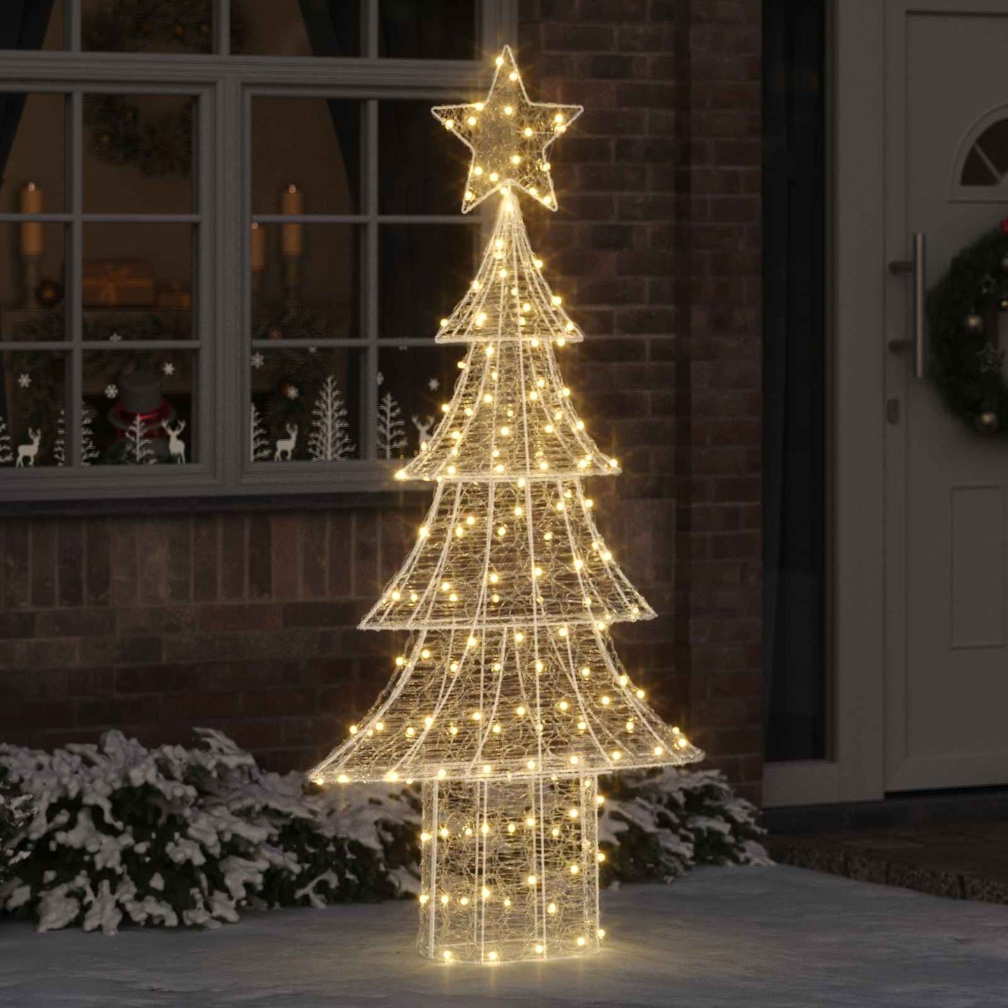 Weihnachtsbaum 240 LEDs Warmweiß 150 cm Acryl