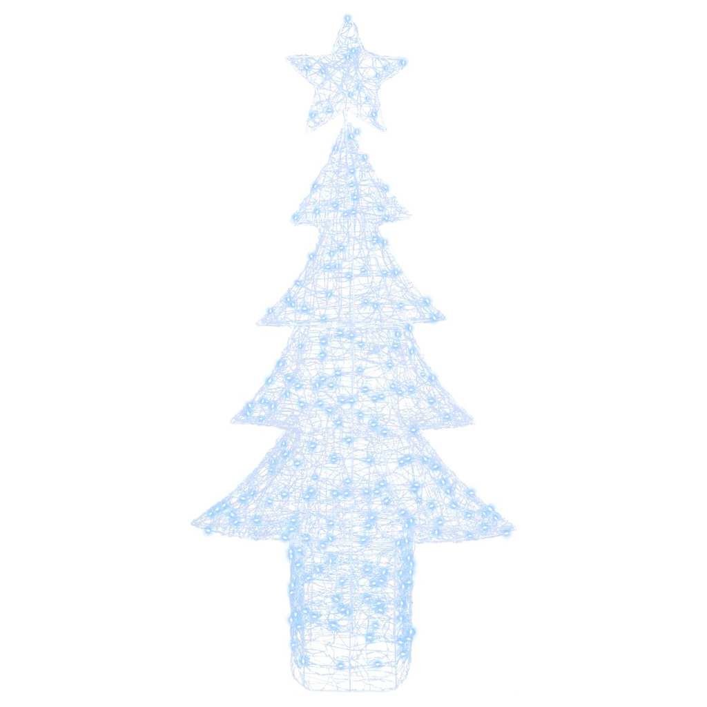 Weihnachtsbaum 240 LEDs Kaltweiß 180 cm Acryl