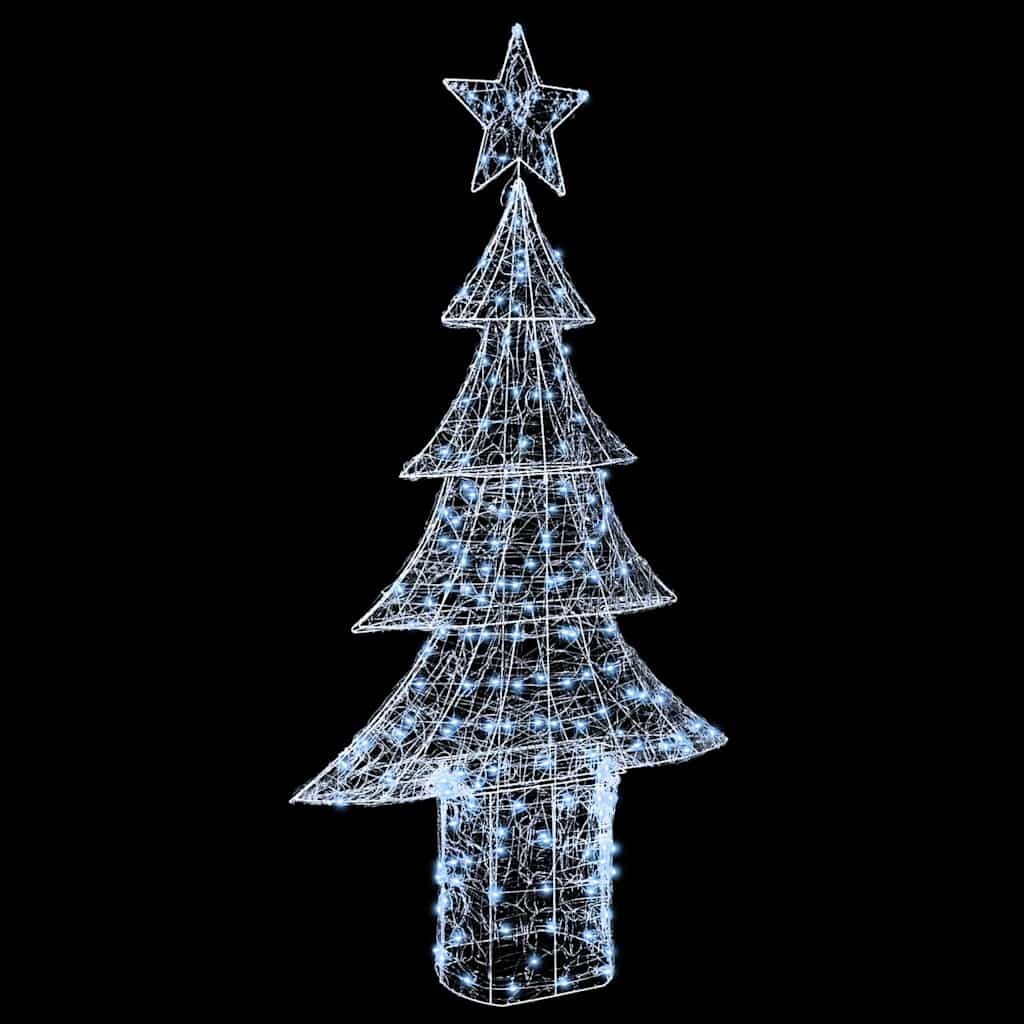Weihnachtsbaum 240 LEDs Kaltweiß 180 cm Acryl