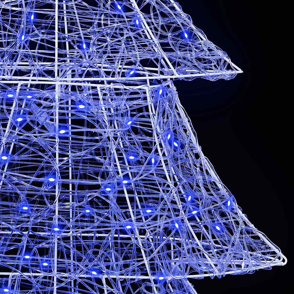 Weihnachtsbaum 240 LEDs Blau 180 cm Acryl