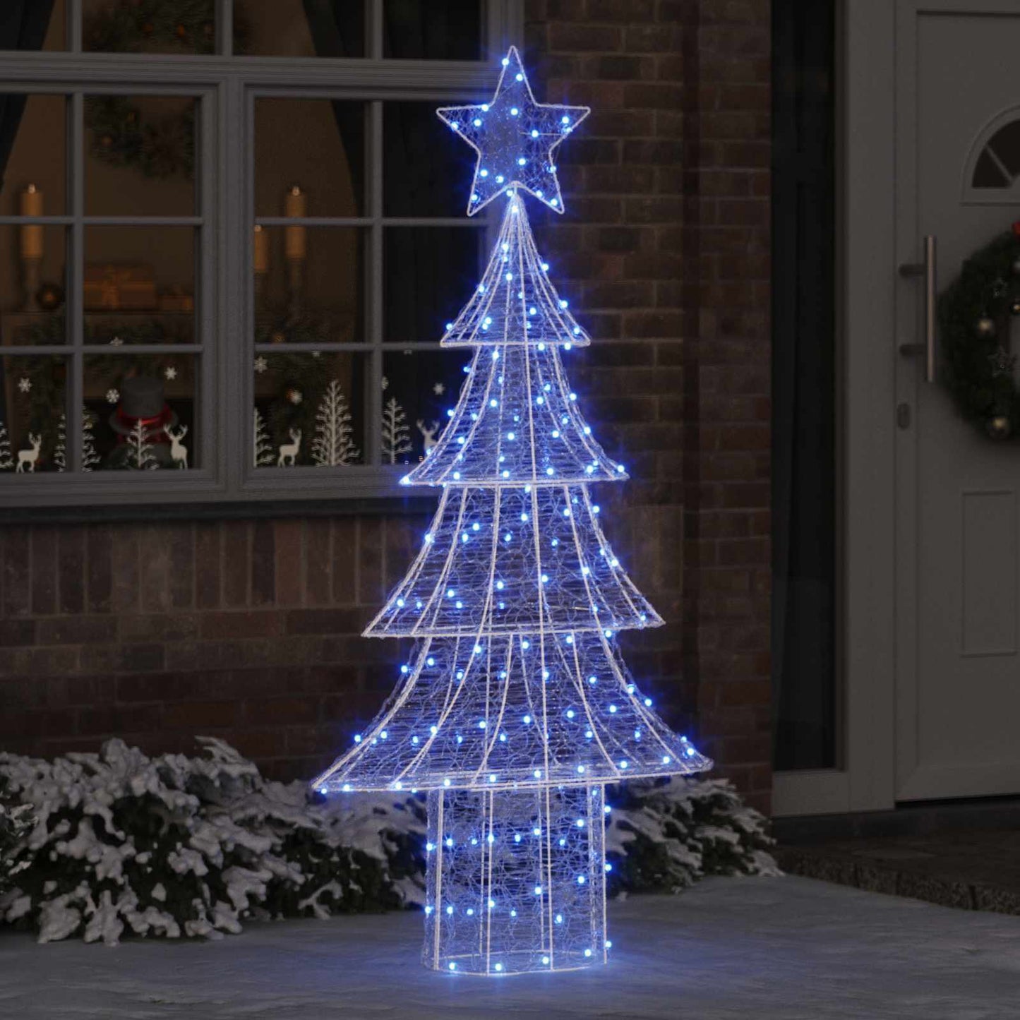Weihnachtsbaum 240 LEDs Blau 180 cm Acryl