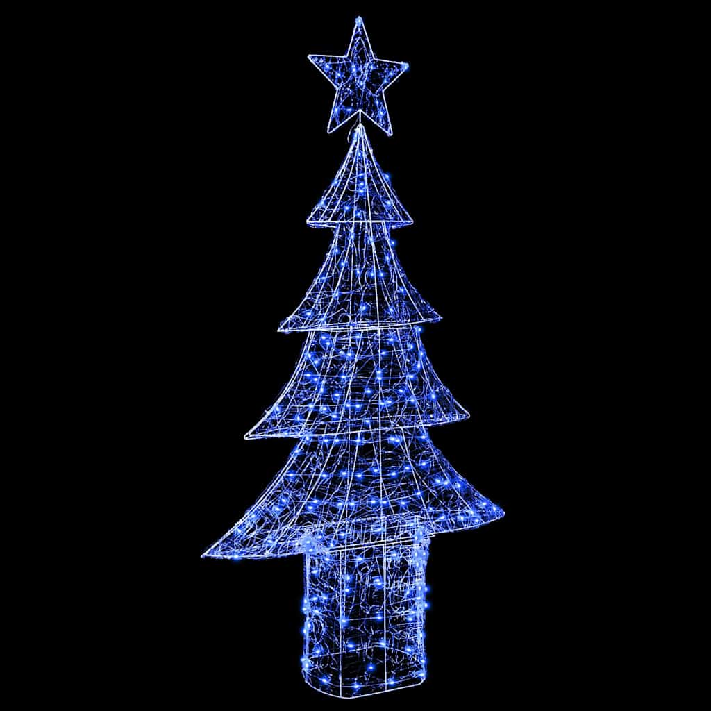 Weihnachtsbaum 240 LEDs Blau 180 cm Acryl