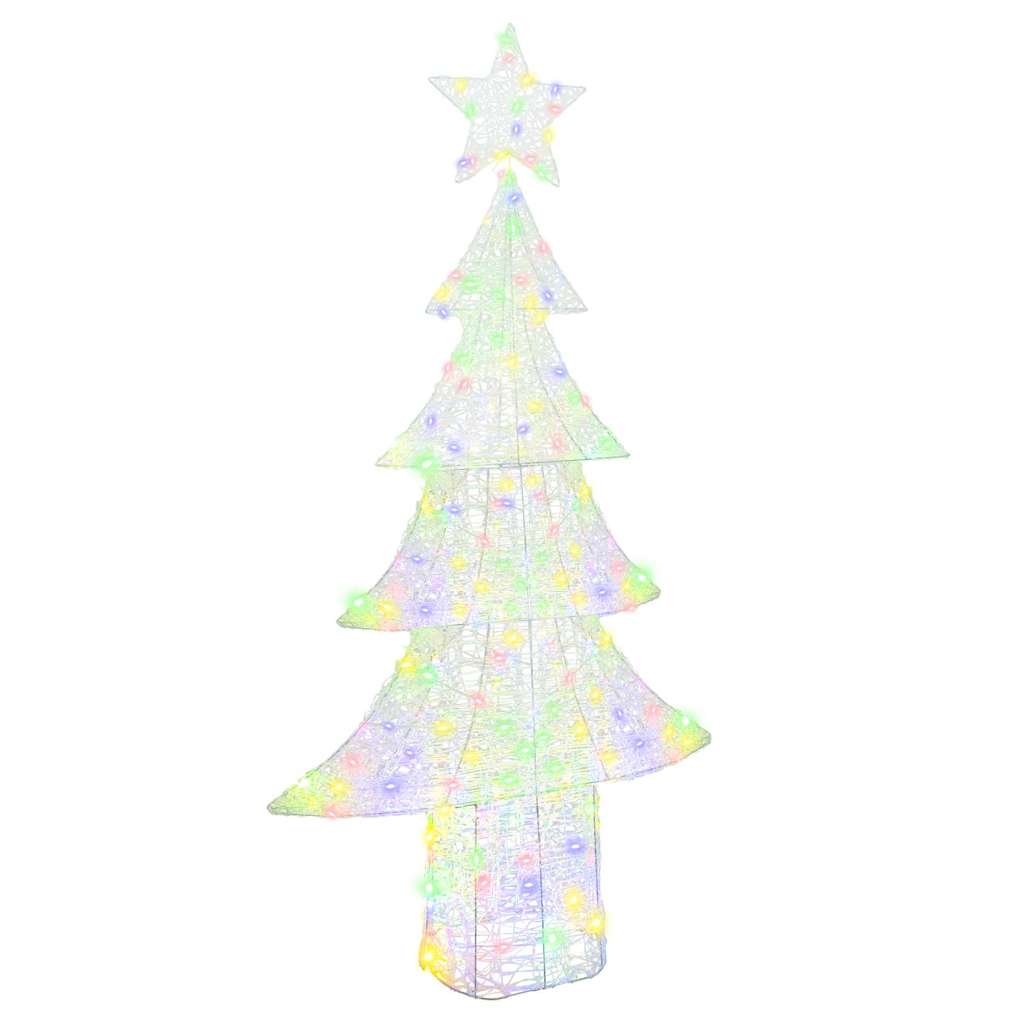 Weihnachtsbaum 240 LEDs Mehrfarbig 180 cm Acryl