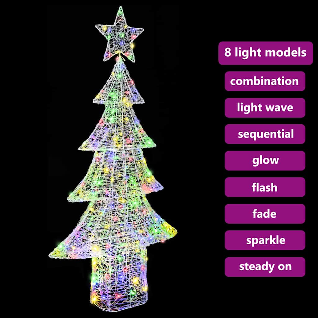 Weihnachtsbaum 240 LEDs Mehrfarbig 180 cm Acryl