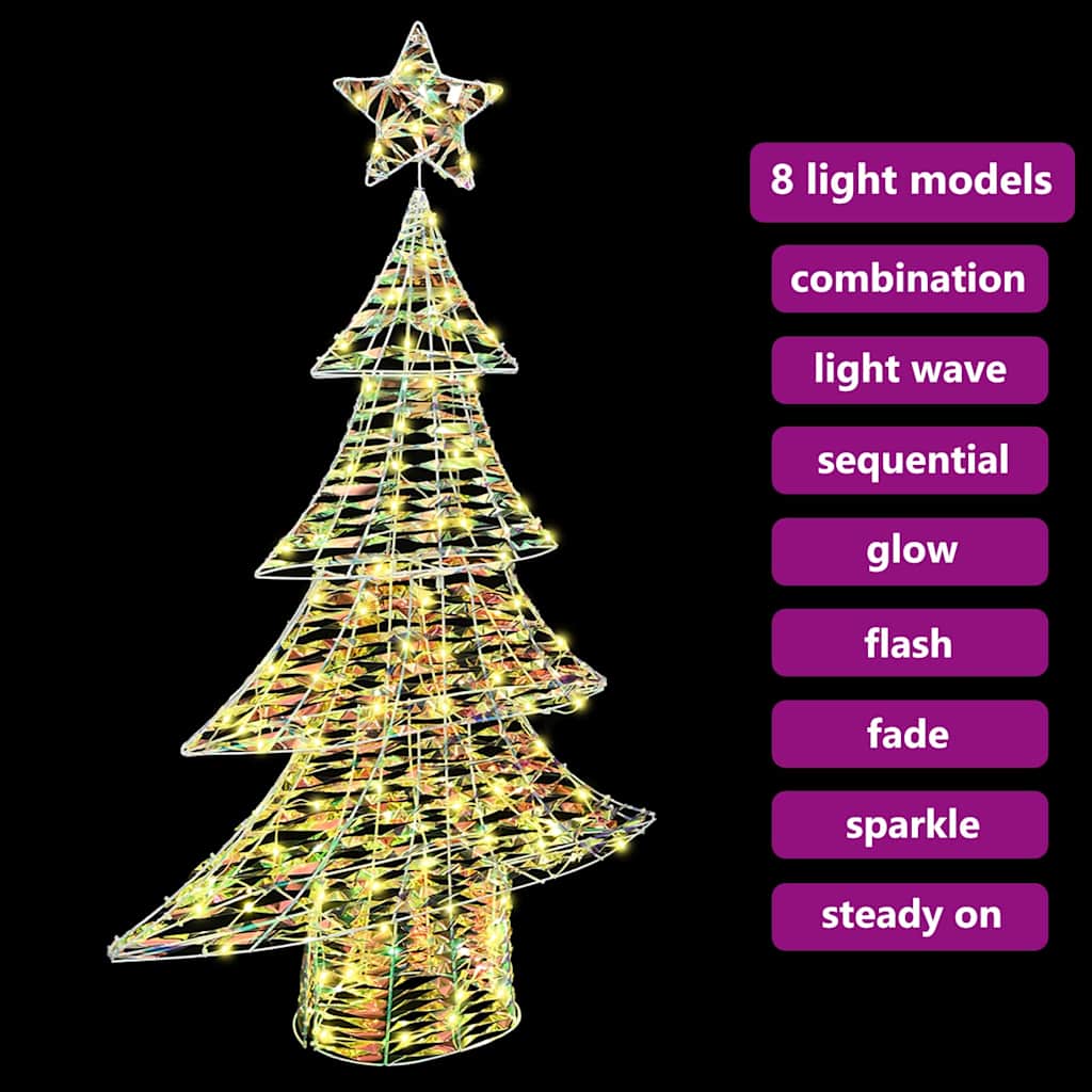 Weihnachtsbaum 120 LEDs Warmweiß 120,5 cm PET