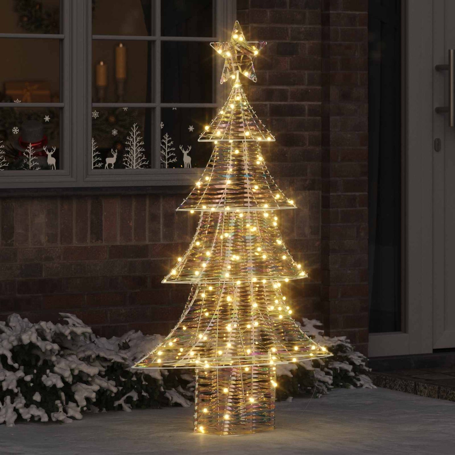 Weihnachtsbaum 160 LEDs Warmweiß 150 cm PET