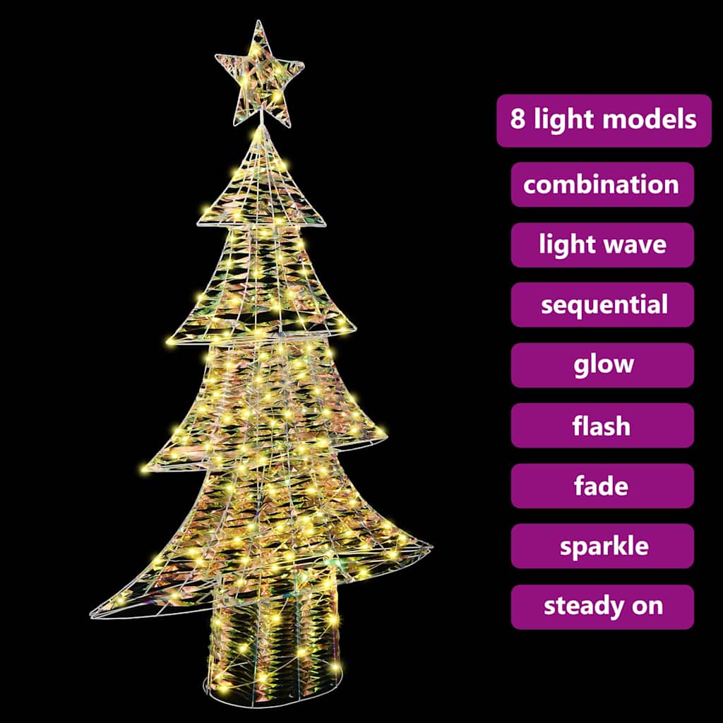 Weihnachtsbaum 160 LEDs Warmweiß 150 cm PET