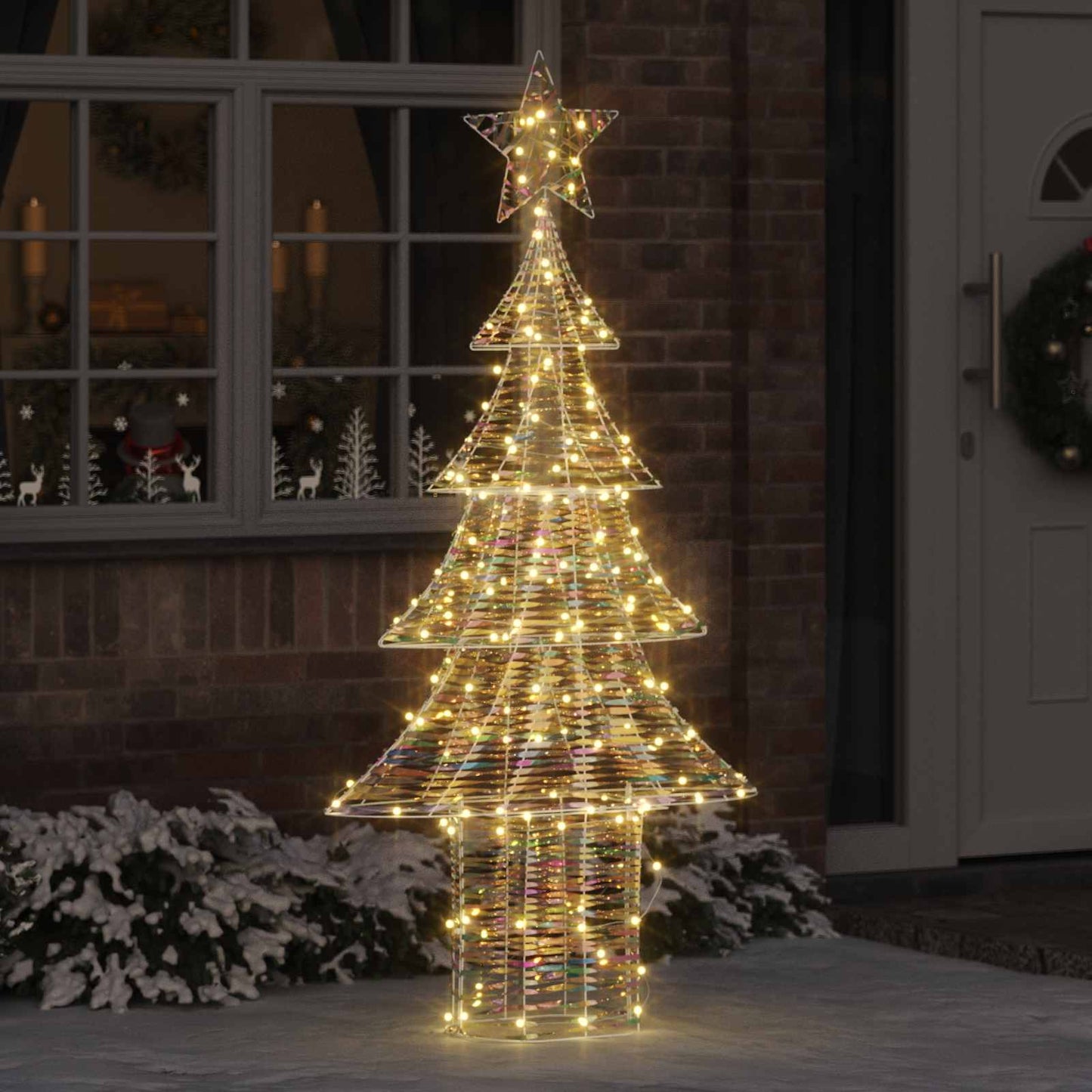 Weihnachtsbaum 240 LEDs Warmweiß 181 cm PET