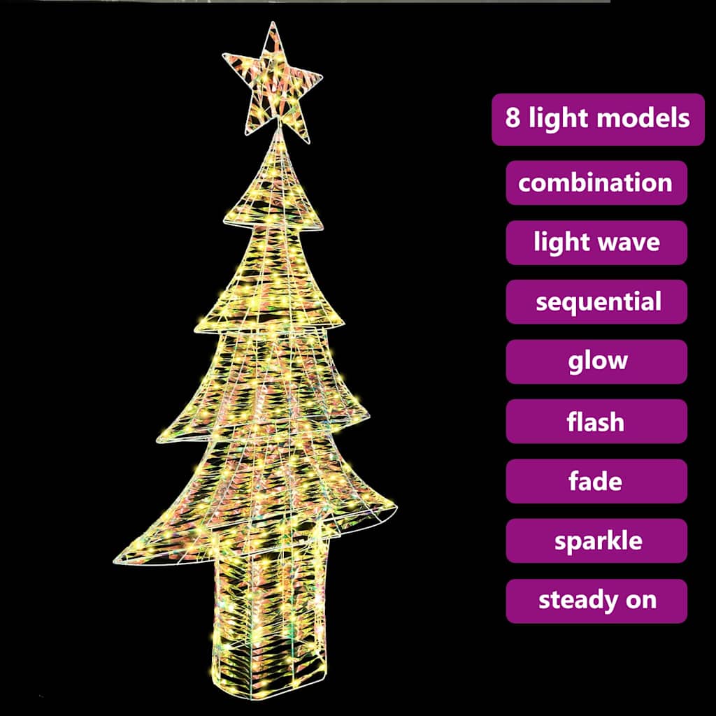 Weihnachtsbaum 240 LEDs Warmweiß 181 cm PET