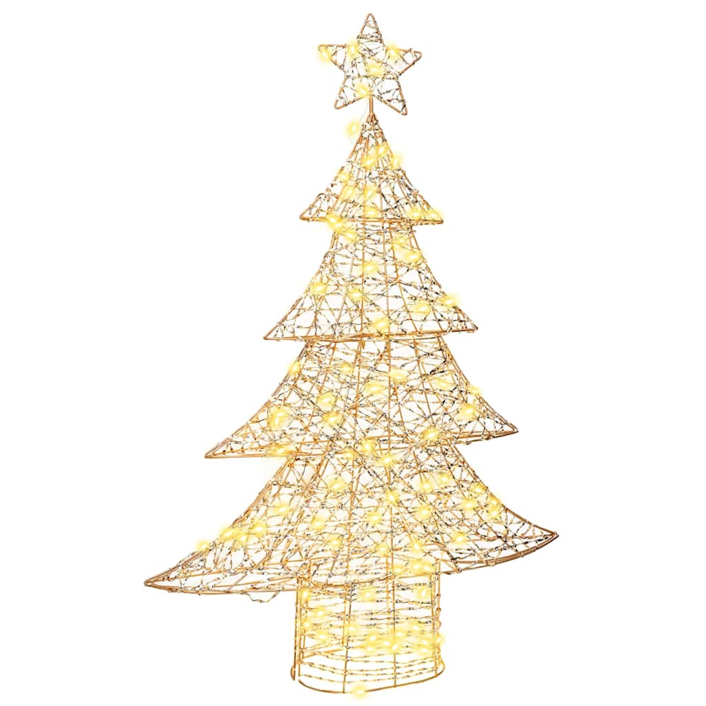Weihnachtsbaum 120 LEDs Warmweiß 120,5 cm PET