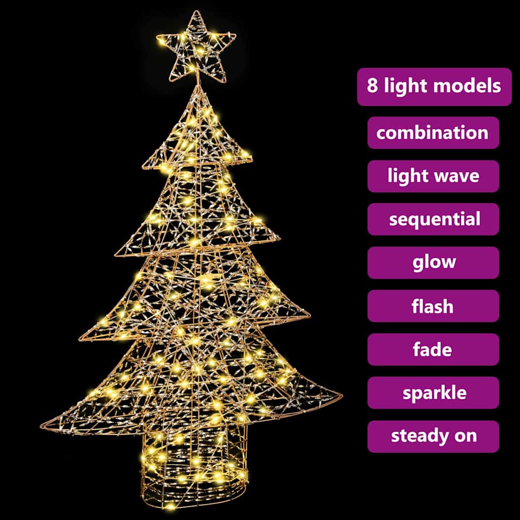 Weihnachtsbaum 120 LEDs Warmweiß 120,5 cm PET