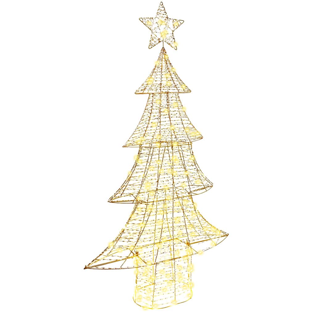 Weihnachtsbaum 160 LEDs Warmweiß 151 cm PET