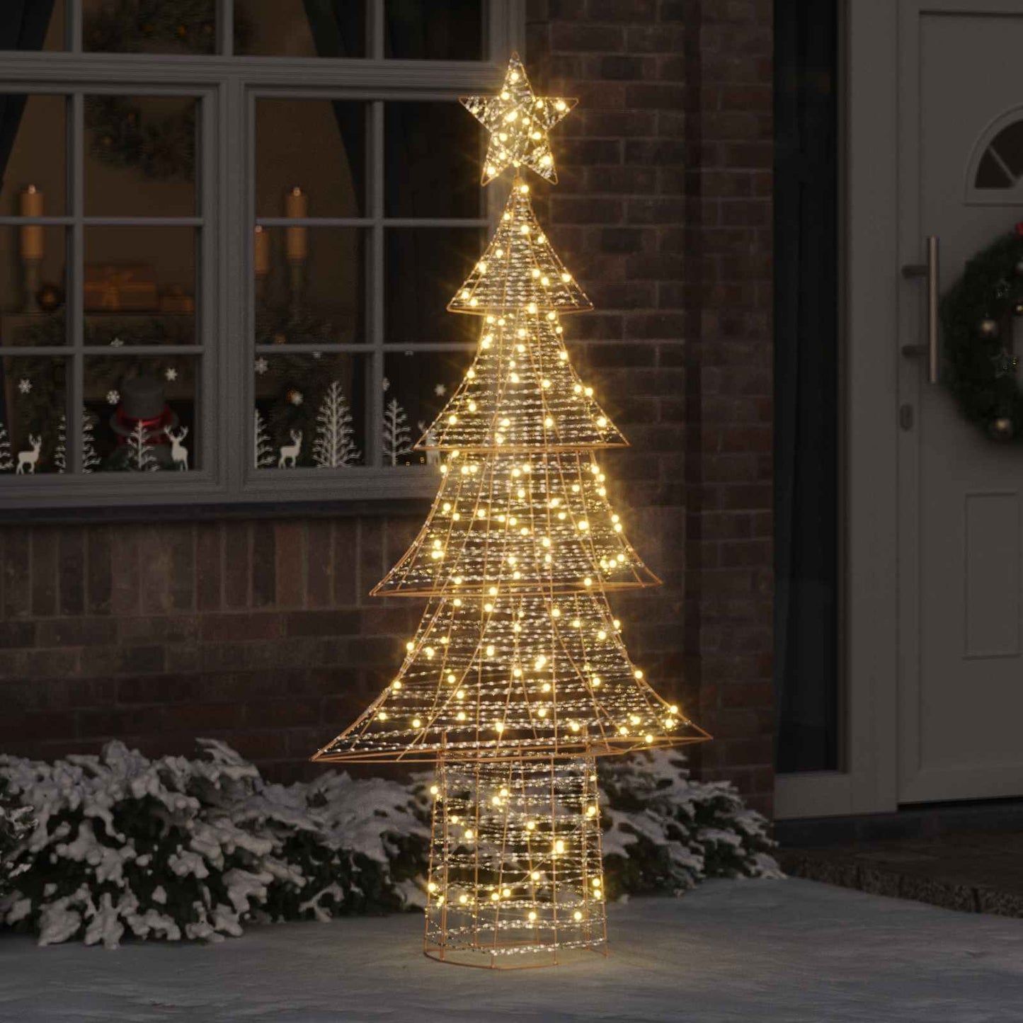 Weihnachtsbaum 240 LEDs Warmweiß 181 cm PET