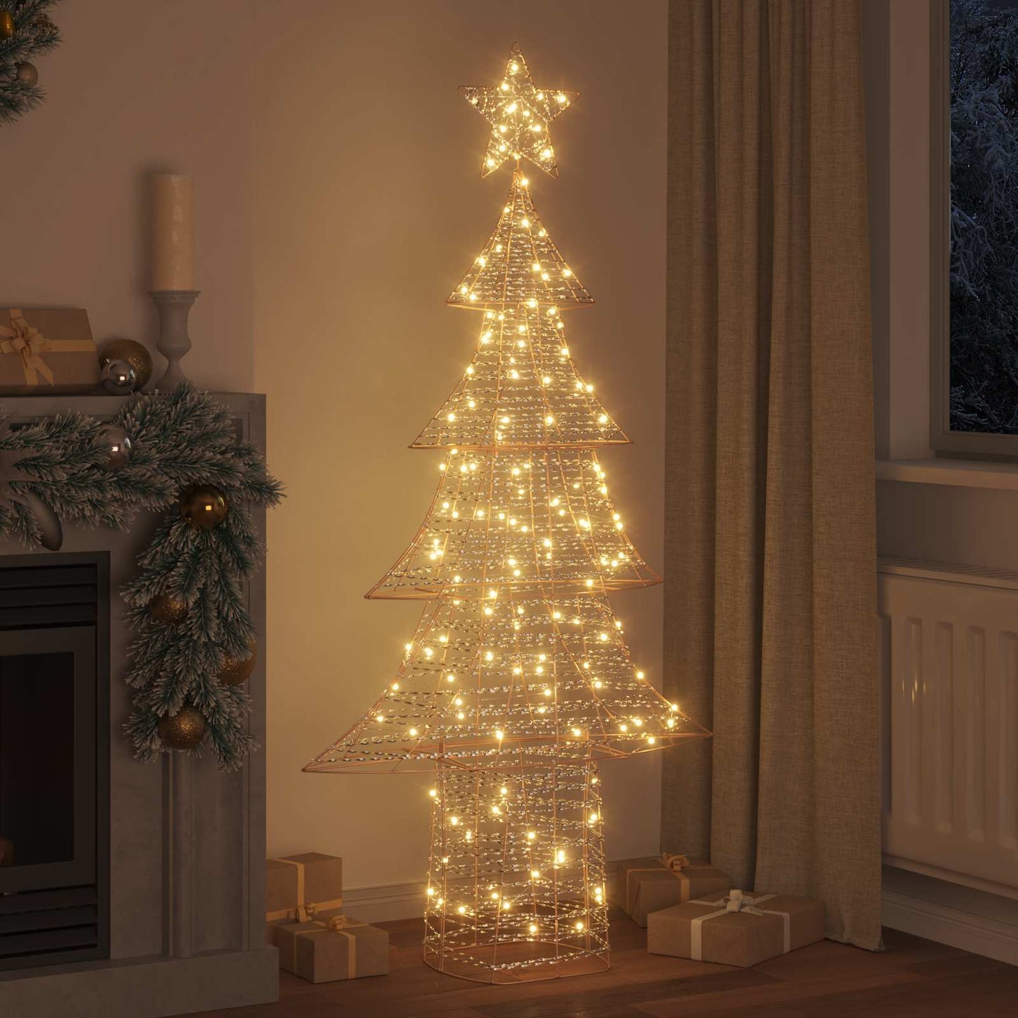 Weihnachtsbaum 240 LEDs Warmweiß 181 cm PET