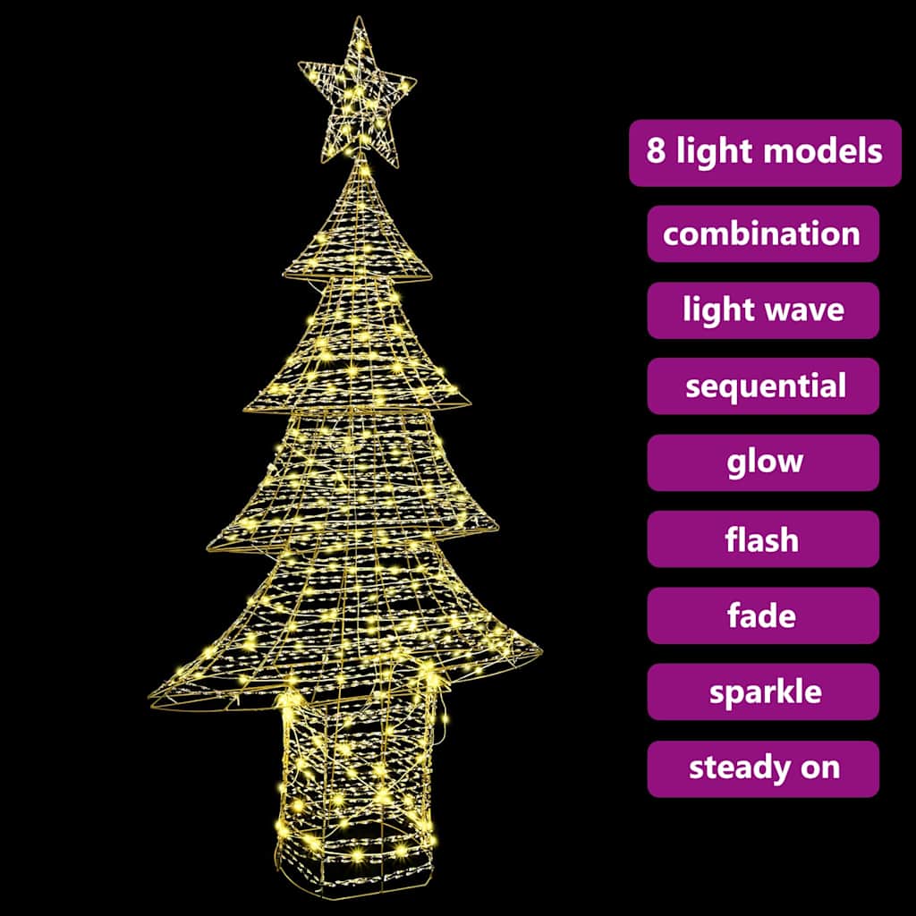 Weihnachtsbaum 240 LEDs Warmweiß 181 cm PET