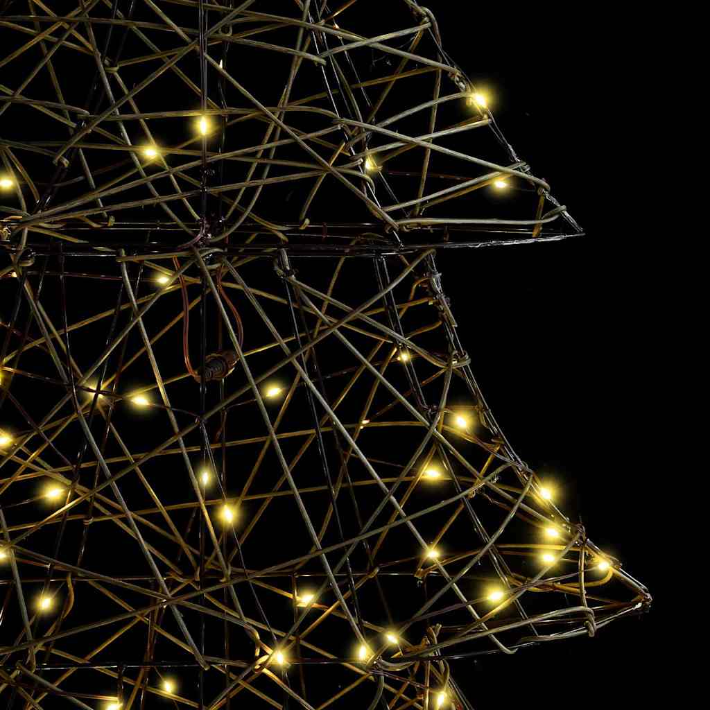 Weihnachtsbaum 160 LEDs Warmweiß 150 cm Rattan