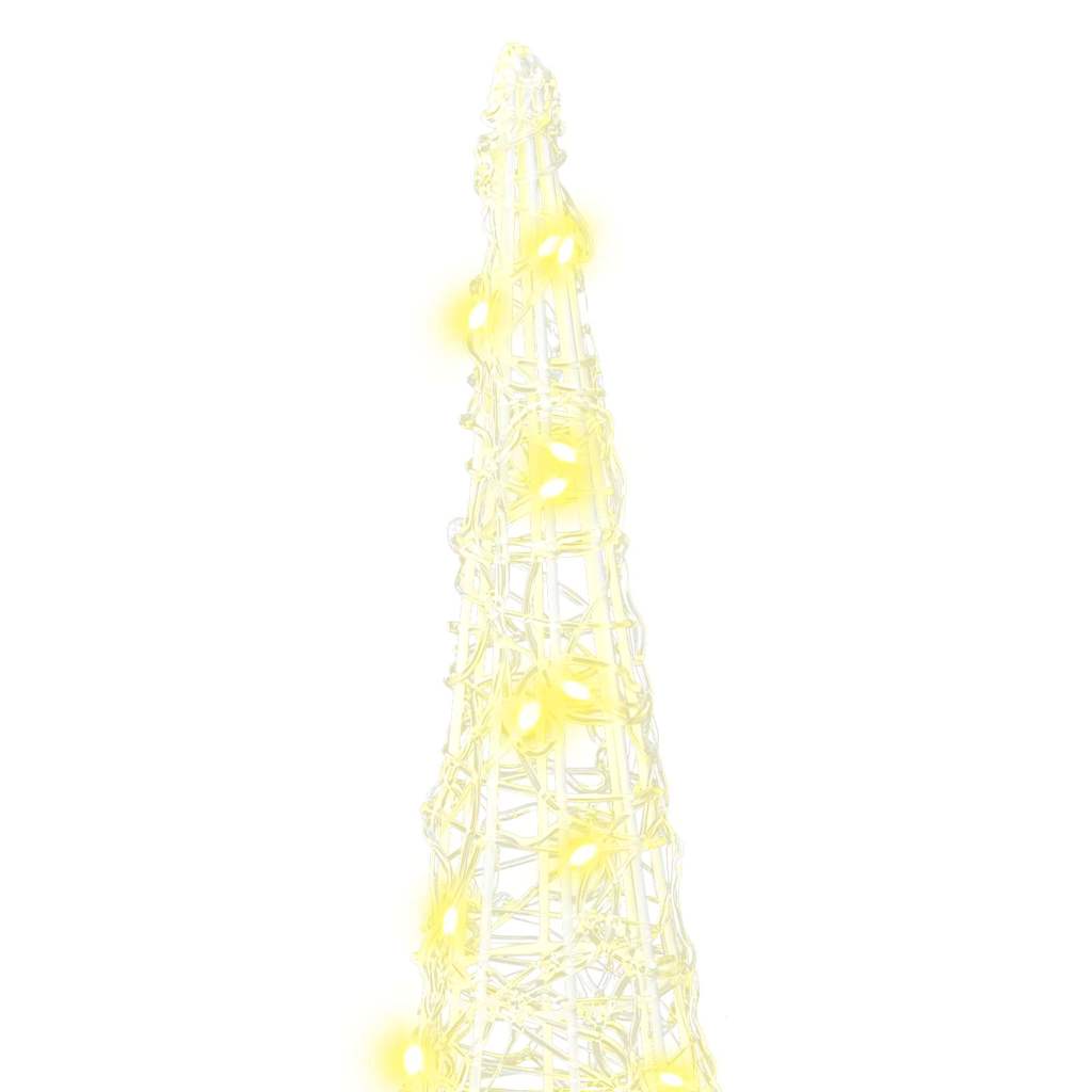 Weihnachtsbaum 3 Stk. Warmweiß 20 x 20 x 80 cm Acryl 90 LEDs